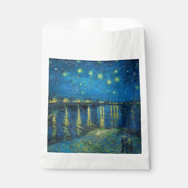 Vincent Van Gogh Starry Night Over the Rhone Favour Bags (Front)