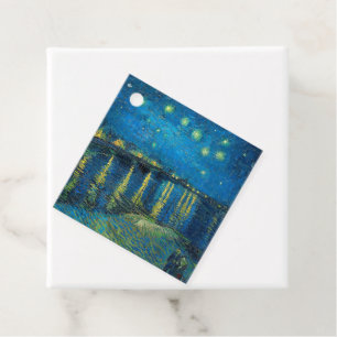 Vincent Van Gogh Starry Night Over the Rhone Favour Tags