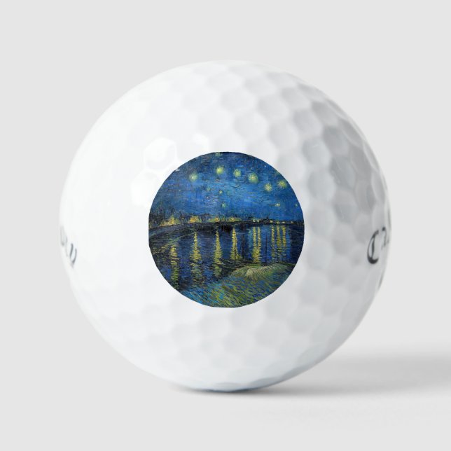 Vincent van Gogh - Starry Night Over the Rhone Golf Balls (Front)