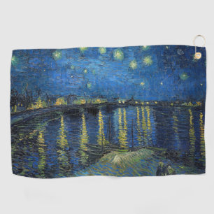 Vincent van Gogh - Starry Night Over the Rhone Golf Towel