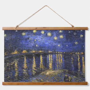 Vincent Van Gogh Starry Night Over The Rhone Hanging Tapestry