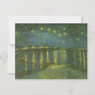 Vincent van Gogh - Starry Night Over the Rhone Invitation