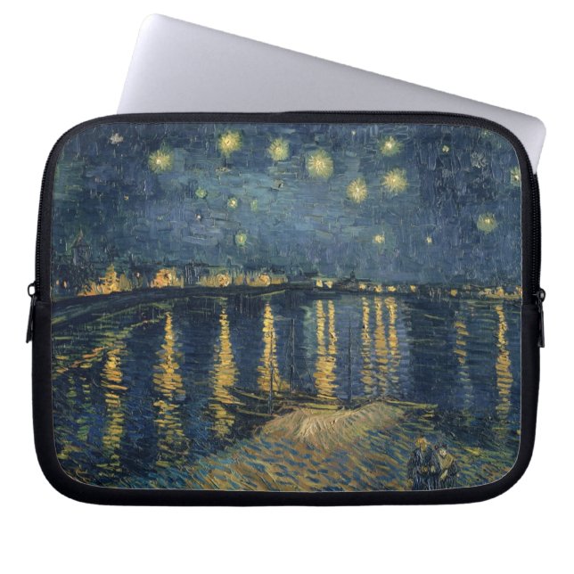Vincent van Gogh | Starry Night Over the Rhone Laptop Sleeve (Front)