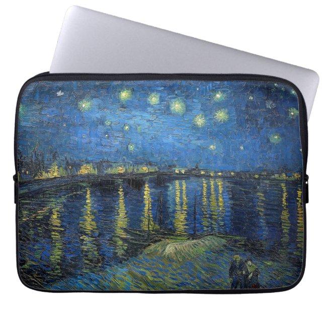Vincent van Gogh - Starry Night Over the Rhone Laptop Sleeve (Front)