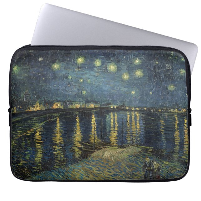 Vincent van Gogh | Starry Night Over the Rhone Laptop Sleeve (Front)