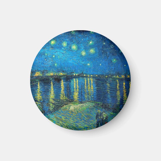 Vincent Van Gogh Starry Night Over The Rhone Magnet (Front)