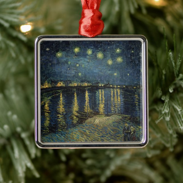 Vincent van Gogh | Starry Night Over the Rhone Metal Tree Decoration (Tree)