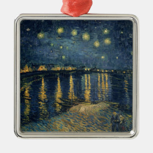 Vincent van Gogh   Starry Night Over the Rhone Metal Tree Decoration