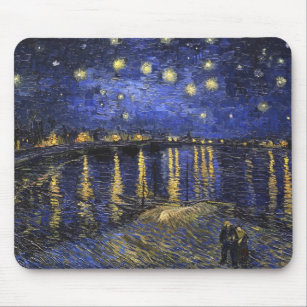 Vincent Van Gogh Starry Night Over The Rhone Mouse Mat