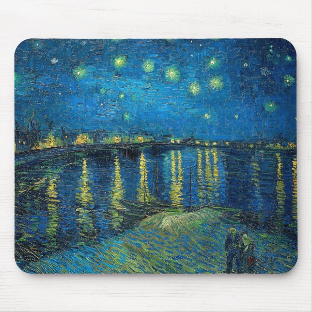 Vincent Van Gogh Starry Night Over the Rhone Mouse Mat (Front)