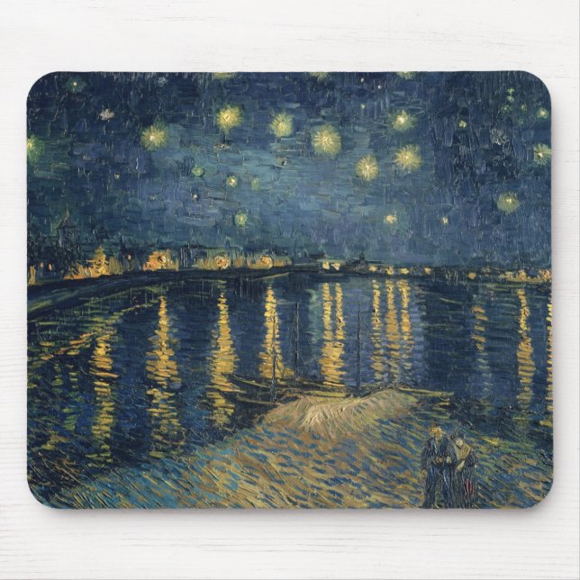 Vincent van Gogh | Starry Night Over the Rhone Mouse Mat (Front)