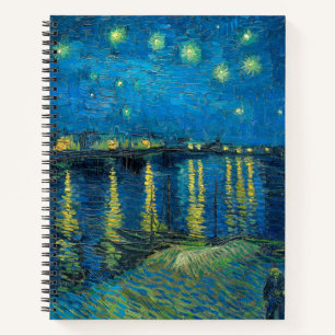 Vincent Van Gogh Starry Night Over the Rhone Notebook