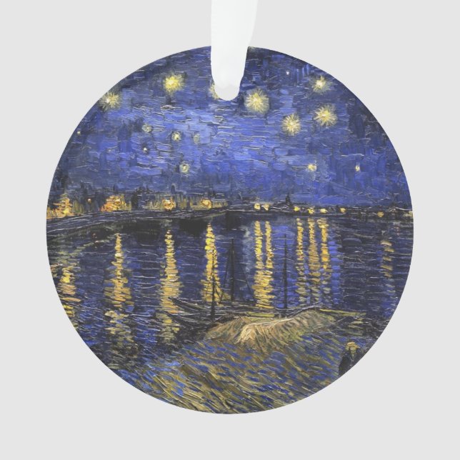 Vincent Van Gogh Starry Night Over The Rhone Ornament (Front)