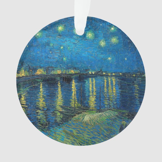 Vincent Van Gogh Starry Night Over the Rhone Ornament (Front)