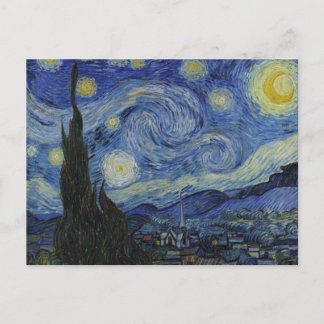 Vincent Van Gogh Starry Night Over The Rhone Paint Postcard