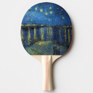 Vincent van Gogh - Starry Night Over the Rhone Ping Pong Paddle
