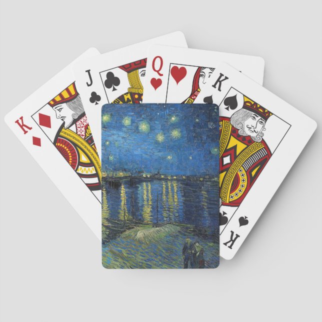 Vincent van Gogh - Starry Night Over the Rhone Playing Cards (Back)