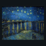 Vincent van Gogh - Starry Night Over the Rhone Poster<br><div class="desc">Starry Night Over the Rhone / Nuit etoilee sur le Rhone - Vincent van Gogh,  Oil on Canvas,  1888,  Arles</div>
