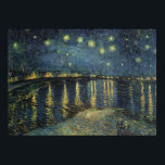 Vincent van Gogh | Starry Night Over the Rhone Poster<br><div class="desc">The Starry Night,  1888 | by Vincent van Gogh | Art Location: Musee d'Orsay,  Paris,  France | Dutch Artist | Image Collection Number: XIR60960</div>