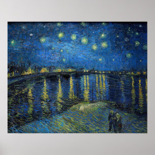 Vincent van Gogh - Starry Night Over the Rhone Poster