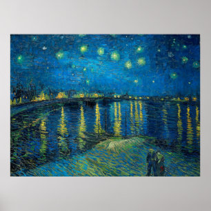 Vincent Van Gogh Starry Night Over the Rhone Poster