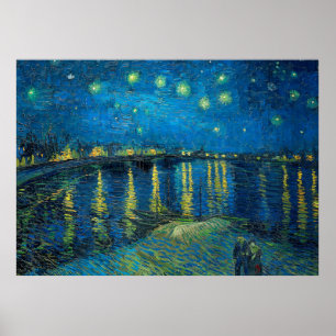 Vincent Van Gogh Starry Night Over the Rhone Poster
