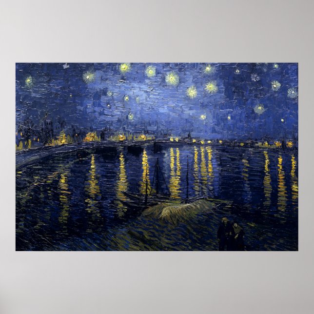 Vincent van Gogh - Starry Night Over the Rhone Poster (Front)