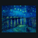 Vincent Van Gogh - Starry Night over the Rhone Poster<br><div class="desc">Vincent Van Gogh - Starry Night over the Rhone</div>
