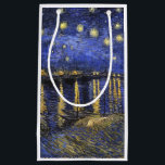 Vincent Van Gogh Starry Night Over The Rhone Small Gift Bag<br><div class="desc">Vincent Van Gogh Starry Night Over the Rhone Starry Night Over the Rhone (September 1888) is one of Vincent van Gogh's paintings of Arles at night time in Arles. It was painted at a spot on the bank of the Rhone River that was only a one or two-minute walk from...</div>