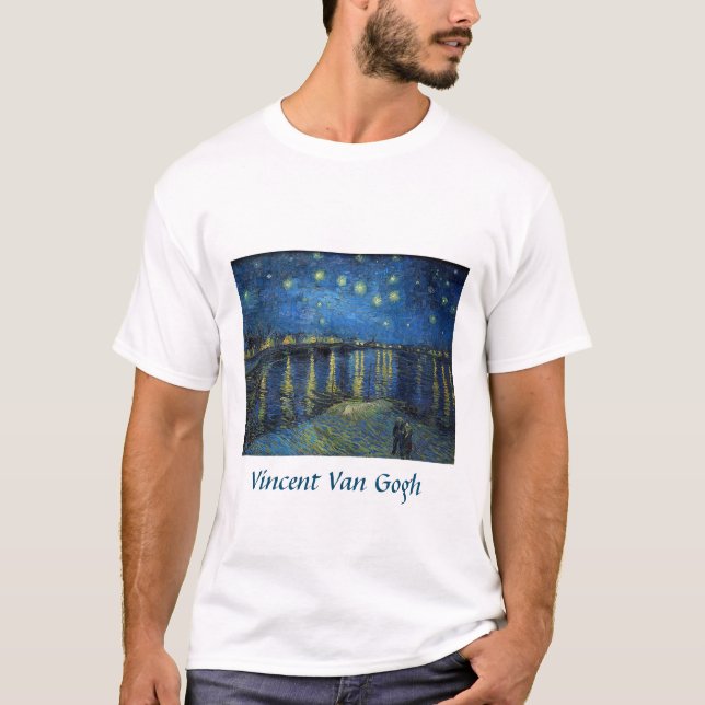 Vincent van Gogh - Starry Night Over the Rhone T-Shirt (Front)