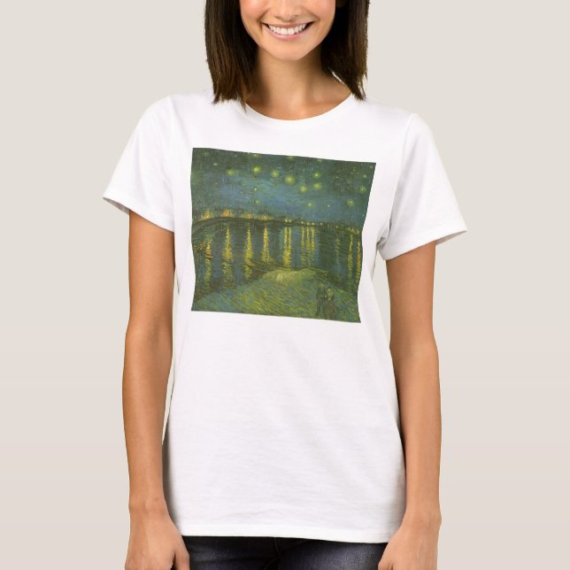 Vincent van Gogh - Starry Night Over the Rhone T-Shirt (Front)