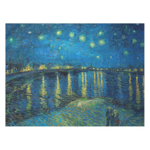 Vincent Van Gogh Starry Night Over the Rhone Tablecloth