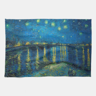 Vincent Van Gogh Starry Night Over the Rhone Tea Towel