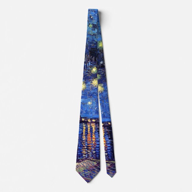 Vincent Van Gogh - Starry Night Over The Rhone Tie (Front)