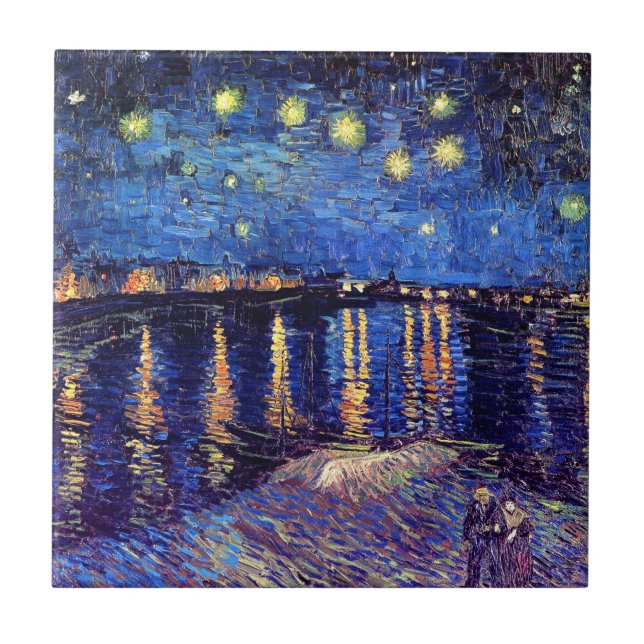 Vincent Van Gogh - Starry Night Over The Rhone Tile (Front)