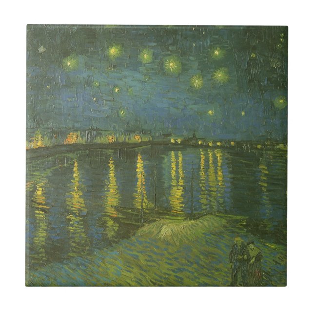 Vincent van Gogh - Starry Night Over the Rhone Tile (Front)