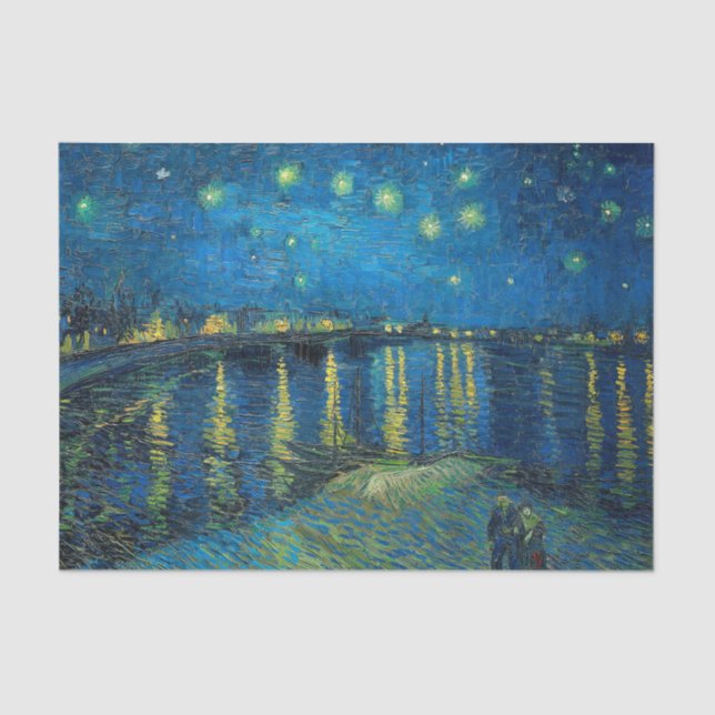 Vincent Van Gogh Starry Night Over the Rhone Tissue Paper (Front)