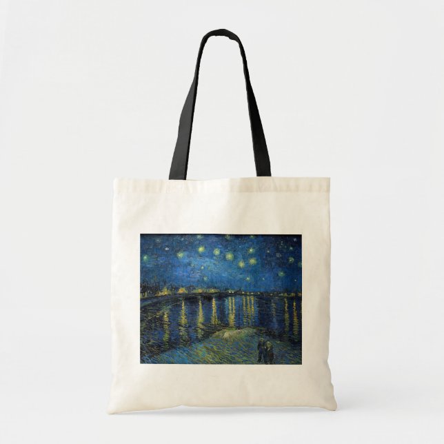 Vincent van Gogh - Starry Night Over the Rhone Tote Bag (Front)