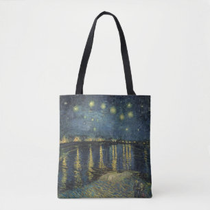 Vincent van Gogh   Starry Night Over the Rhone Tote Bag