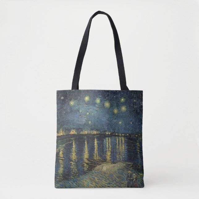 Vincent van Gogh | Starry Night Over the Rhone Tote Bag (Front)