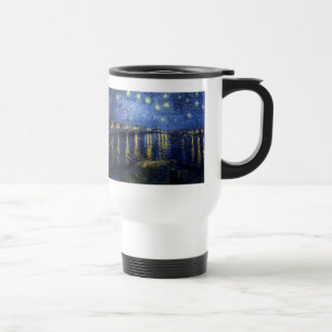 Vincent Van Gogh , Starry Night Over the Rhone Travel Mug