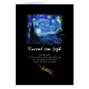 Vincent Van Gogh. Starry Night Painting Poem Art