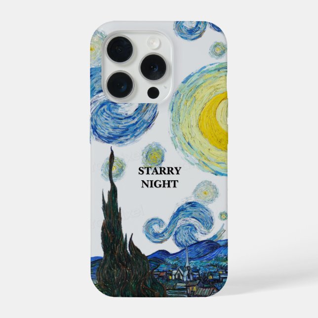 Vincent Van Gogh Starry Night Phone Case (Back)