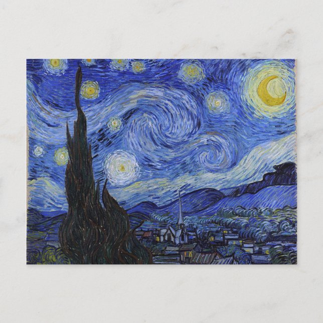 Vincent Van Gogh "Starry Night" Postcard (Front)