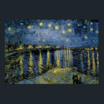 Vincent van Gogh - Starry Night Poster<br><div class="desc">Starry Night by Vincent van Gogh, 1888. Vincent van Gogh was a Dutch Post-Impressionist painter who is among the most famous and influential figures in the history of Western art. In just over a decade he created approximately 2100 artworks, including around 860 oil paintings, most of them in the last...</div>