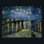 Vincent van Gogh - Starry Night Poster<br><div class="desc">Starry Night by Vincent van Gogh, 1888. Vincent van Gogh was a Dutch Post-Impressionist painter who is among the most famous and influential figures in the history of Western art. In just over a decade he created approximately 2100 artworks, including around 860 oil paintings, most of them in the last...</div>