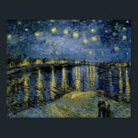 Vincent van Gogh - Starry Night Poster<br><div class="desc">Starry Night by Vincent van Gogh, 1888. Vincent van Gogh was a Dutch Post-Impressionist painter who is among the most famous and influential figures in the history of Western art. In just over a decade he created approximately 2100 artworks, including around 860 oil paintings, most of them in the last...</div>