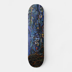 Vincent Van Gogh Starry Night Skateboard