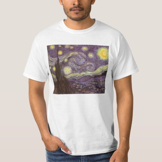 Vincent van Gogh - Starry Night T-Shirt (Front)
