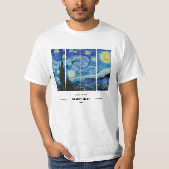 Vincent Van Gogh Starry Night T-Shirt (Front)